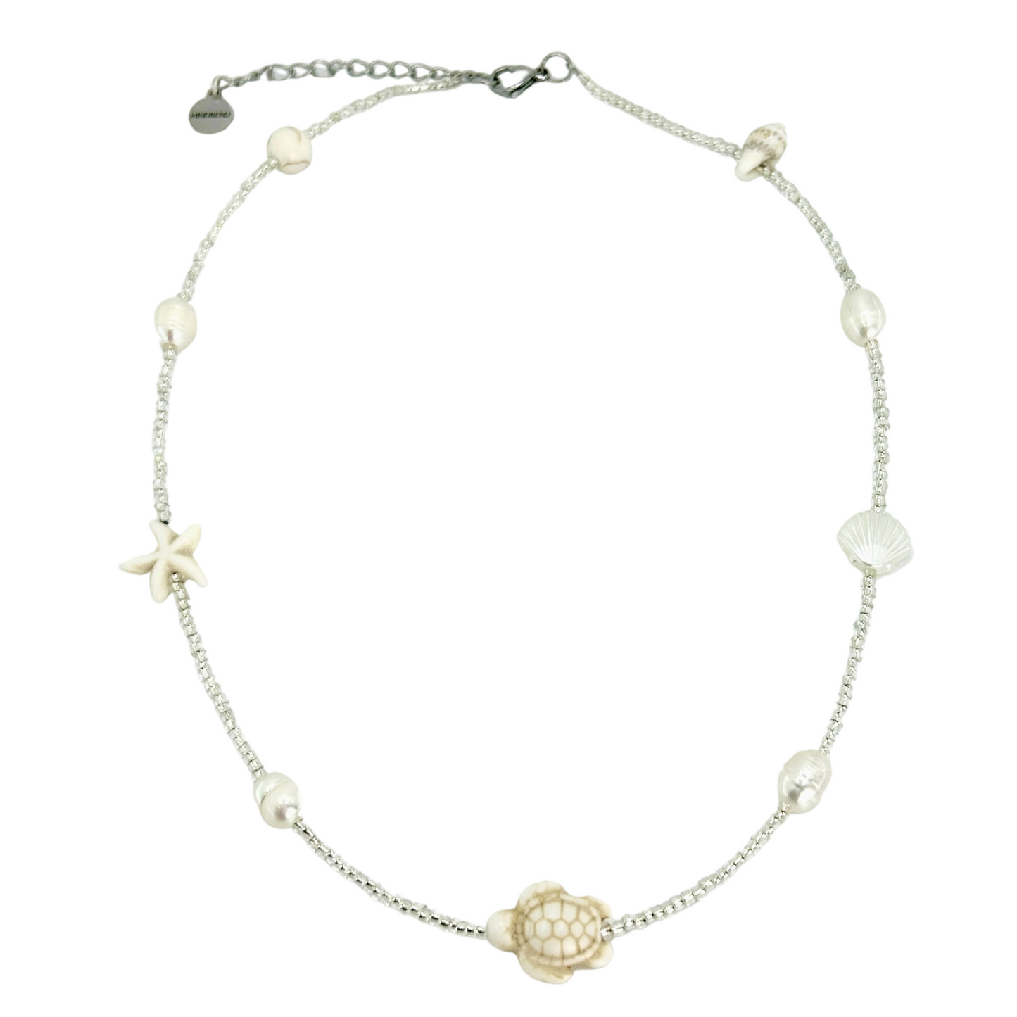 Silver Ocean Style Necklace