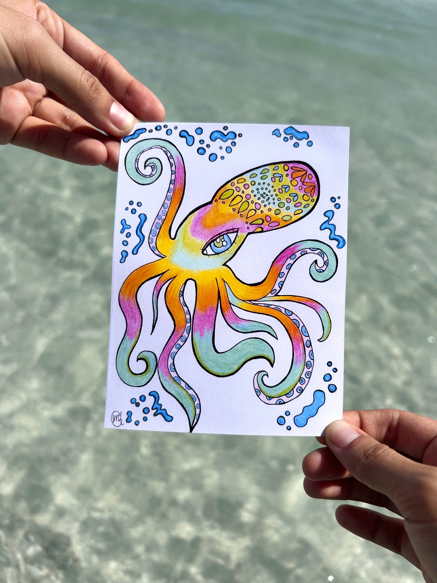 Cosmic Octavia Octopus Art Print