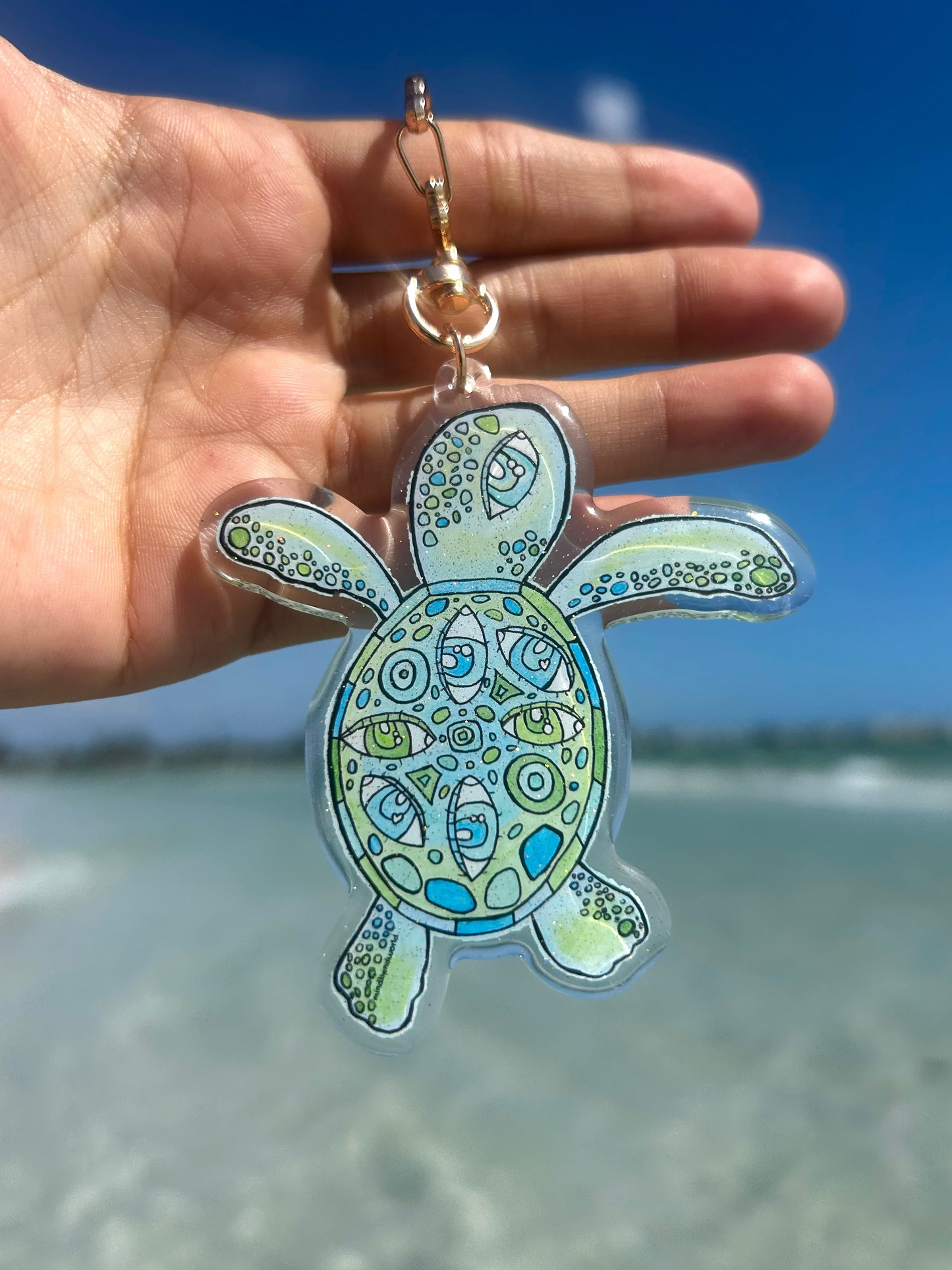 "See" Turtle Bag Charm Keychain (PRE-ORDER)