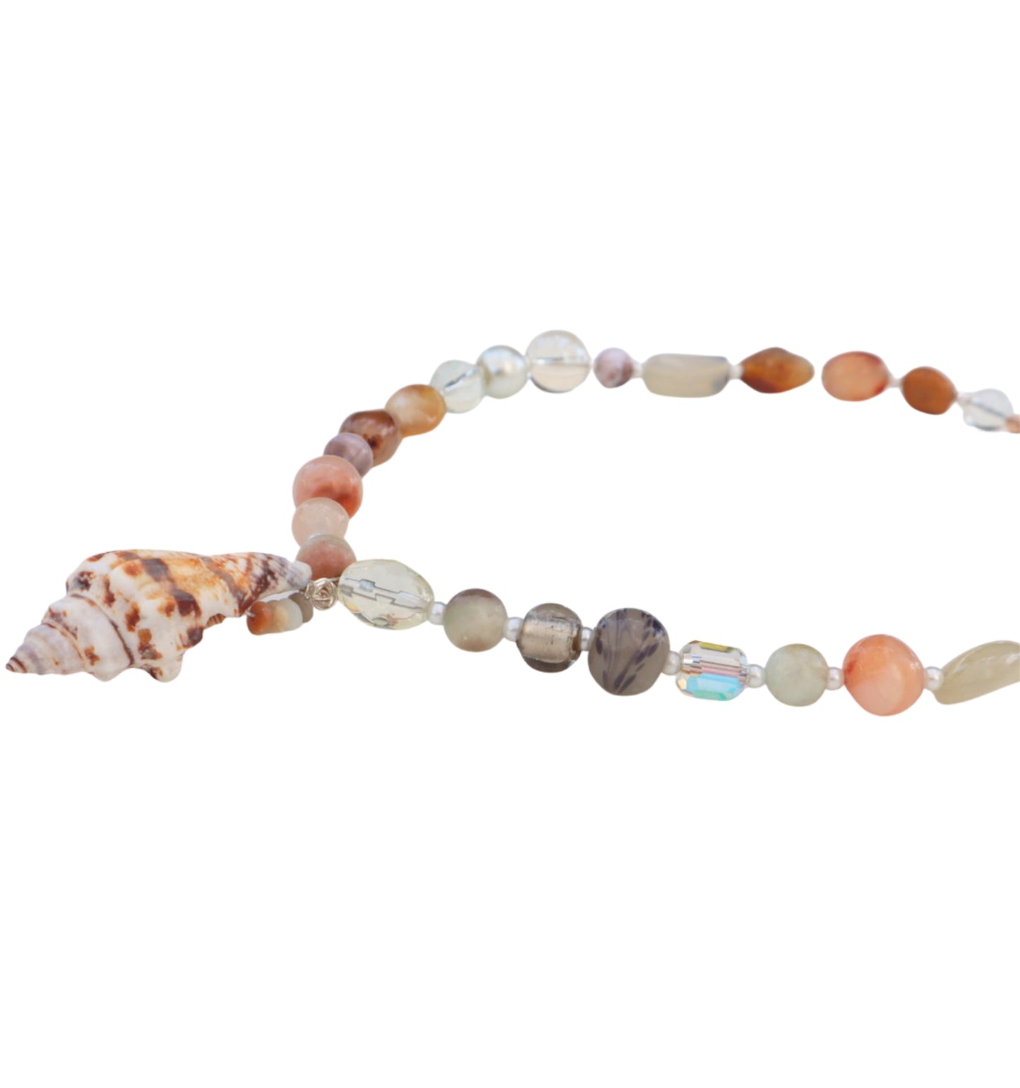 Sandy Spirals Seashell Necklace