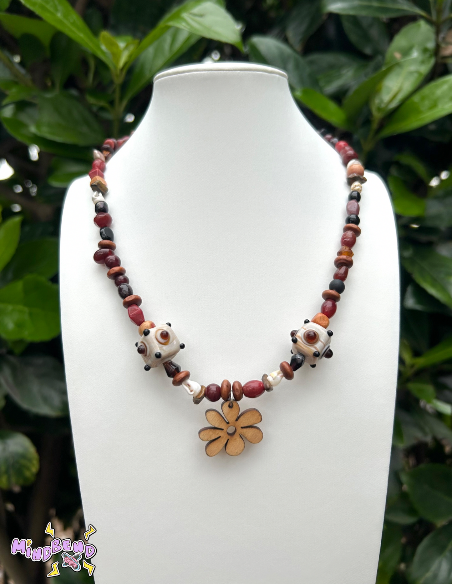 “Flower Power” Glass Necklace (1/1)
