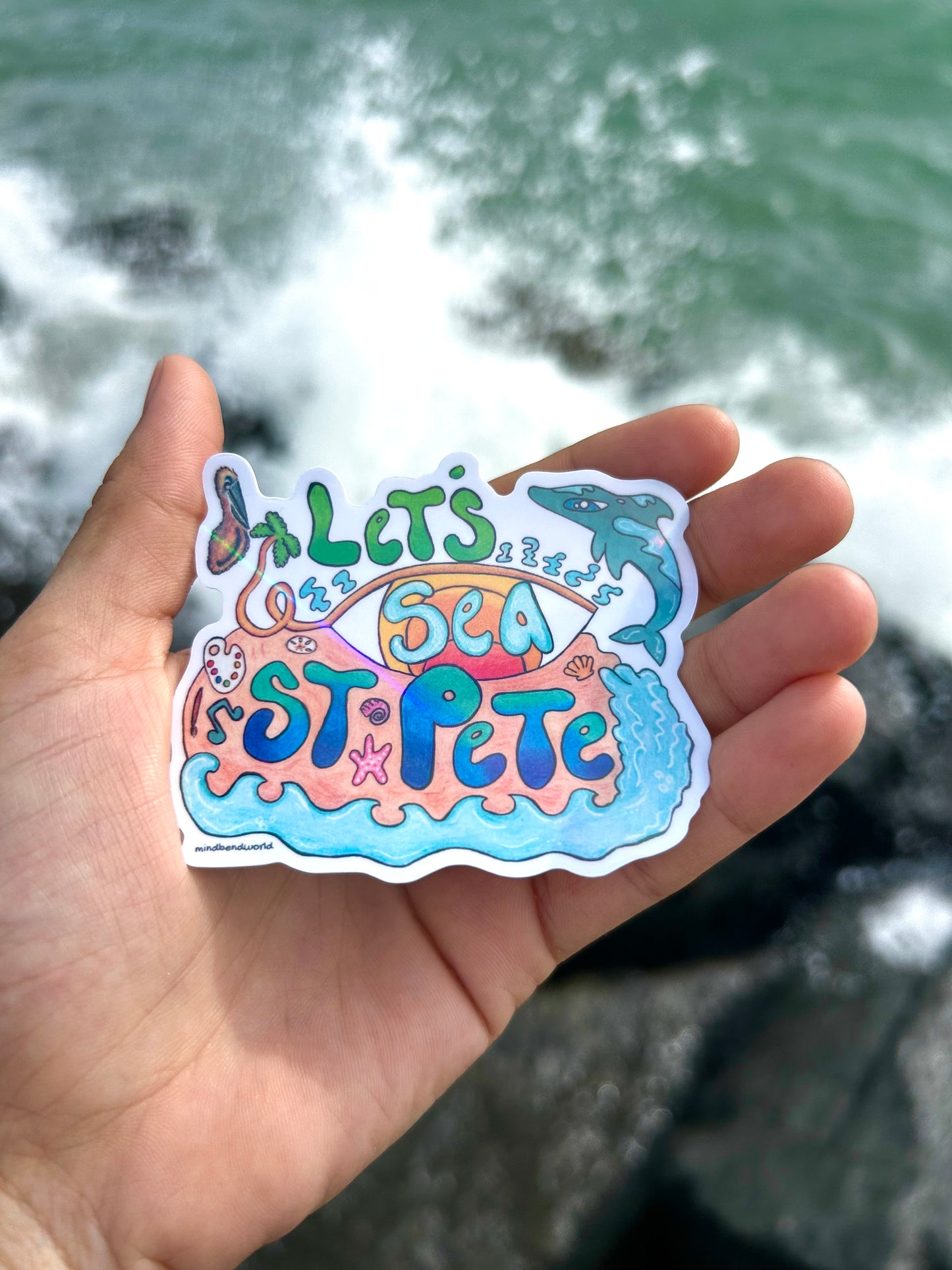 Let’s Sea St. Pete Original Art Sticket
