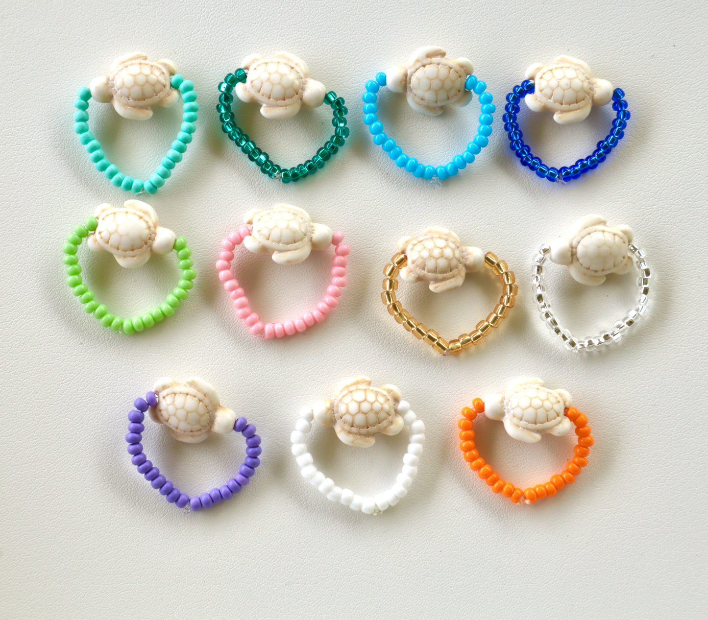 Sea Turtle Beaded Ring