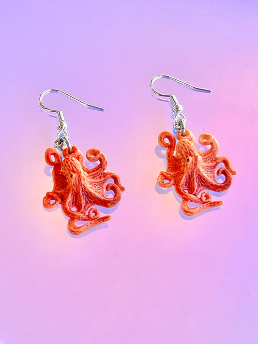 Mini Octopus Earrings