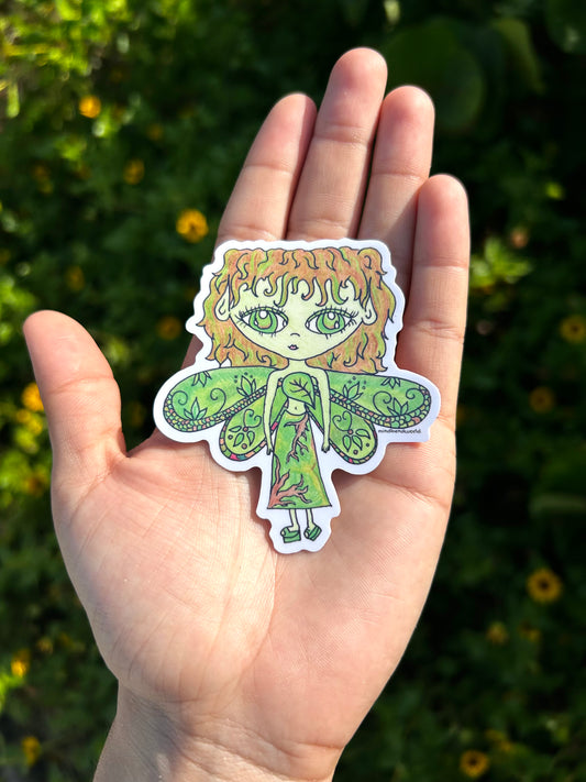 Rootsie Garden Fairy Original Art Sticker