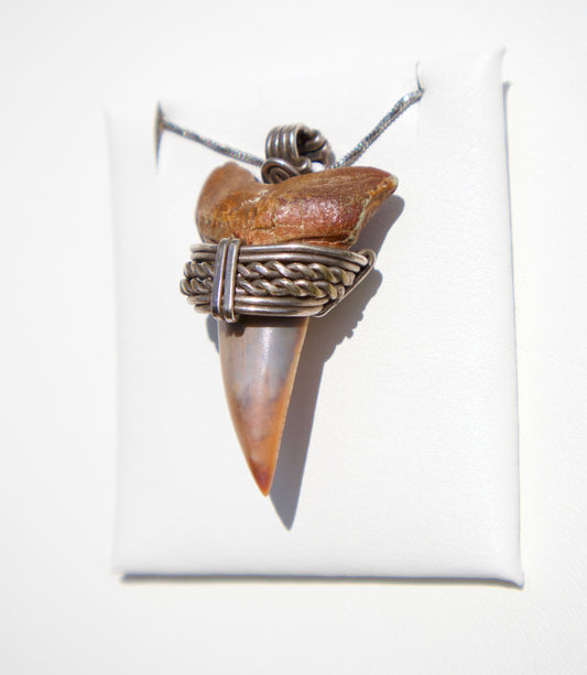 Peruvian Shark Tooth Wirewrapped