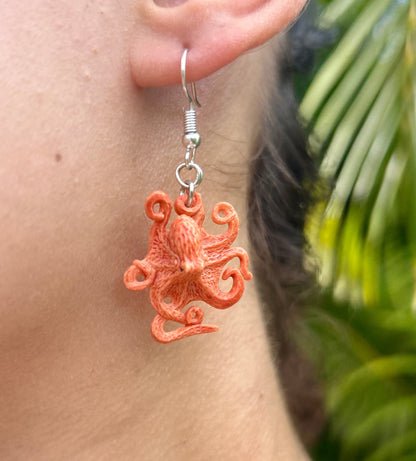 Mini Octopus Earrings