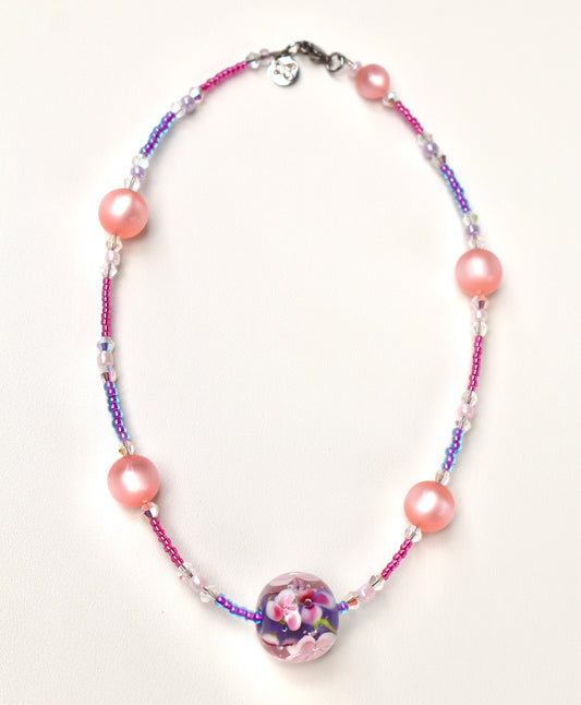 Sitting By The Flowers Necklace