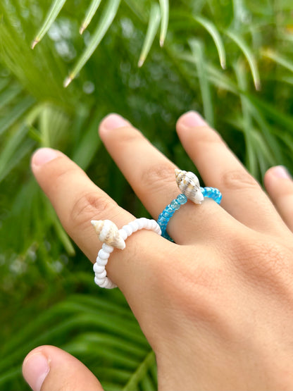 Seashell Beaded Ring