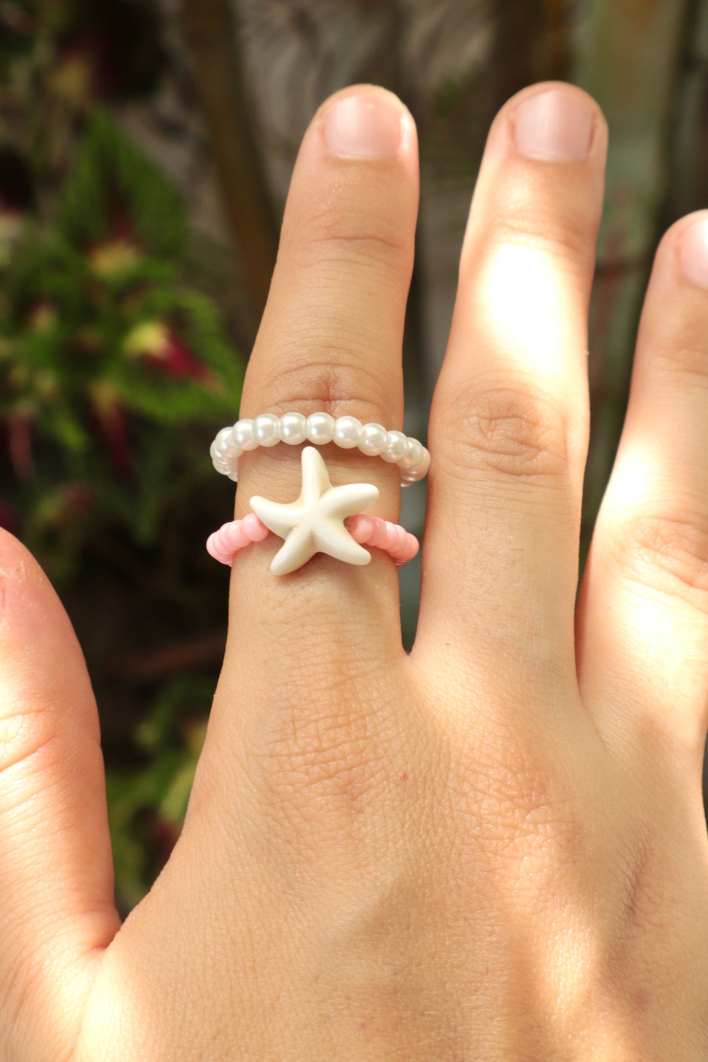 Starfish Beaded Ring
