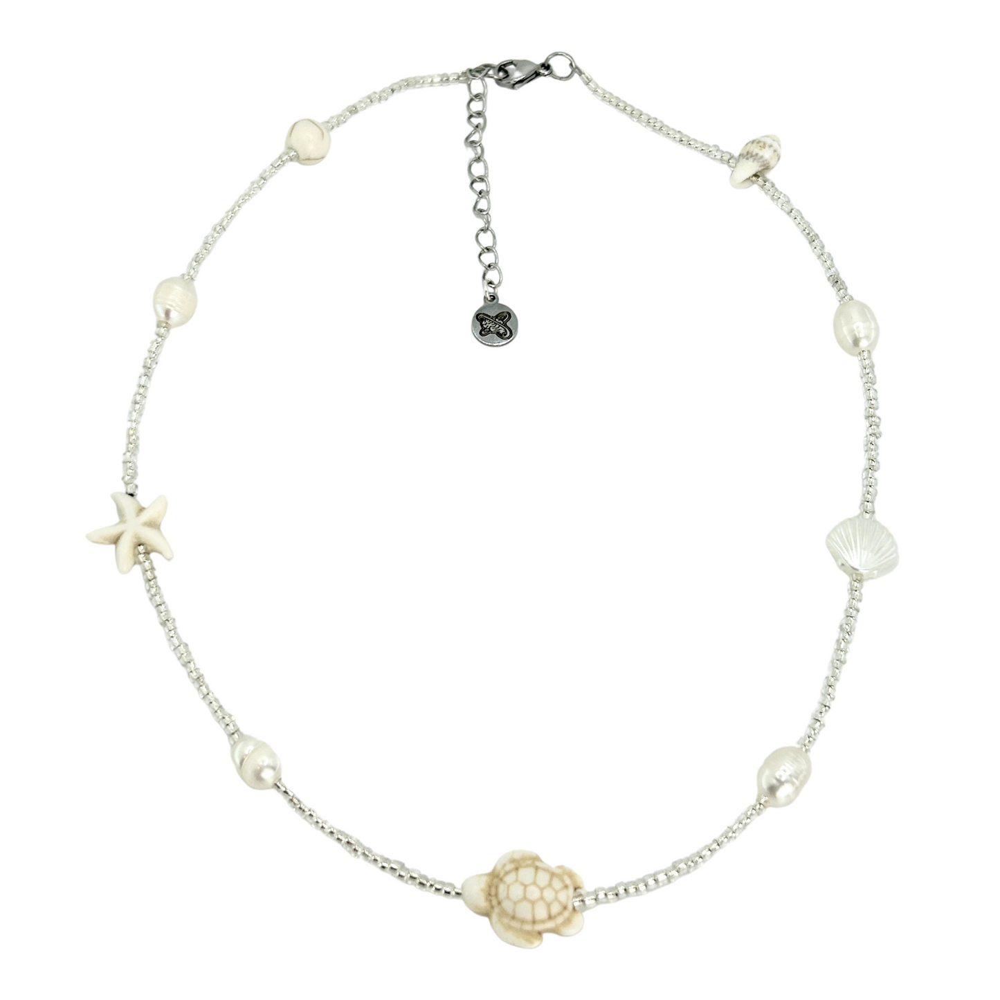 Silver Ocean Style Necklace