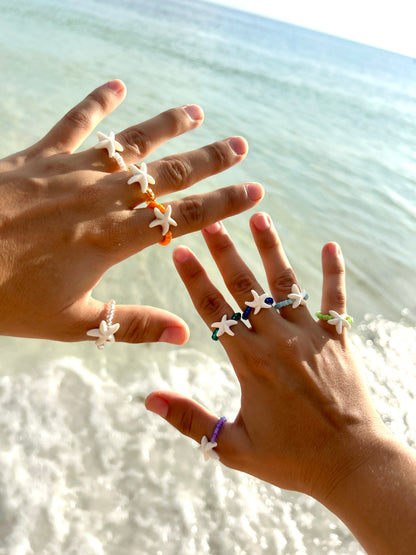 Starfish Beaded Ring