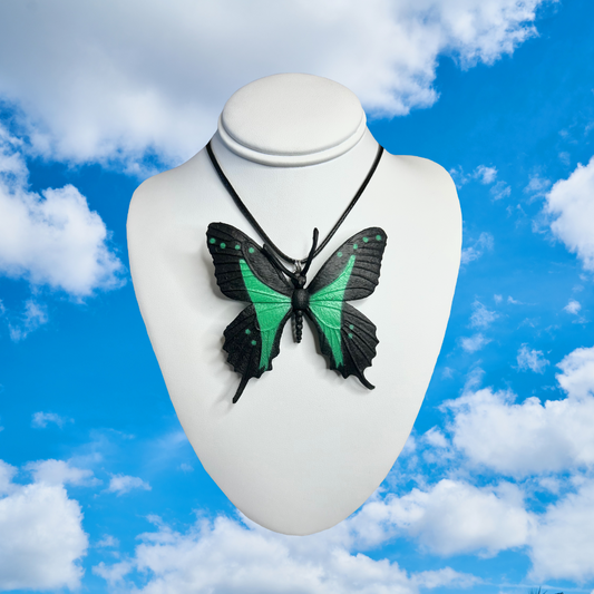 Green/Black Butterly Necklace