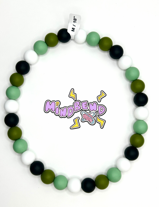 Green Ombré Beaded Pet Necklace