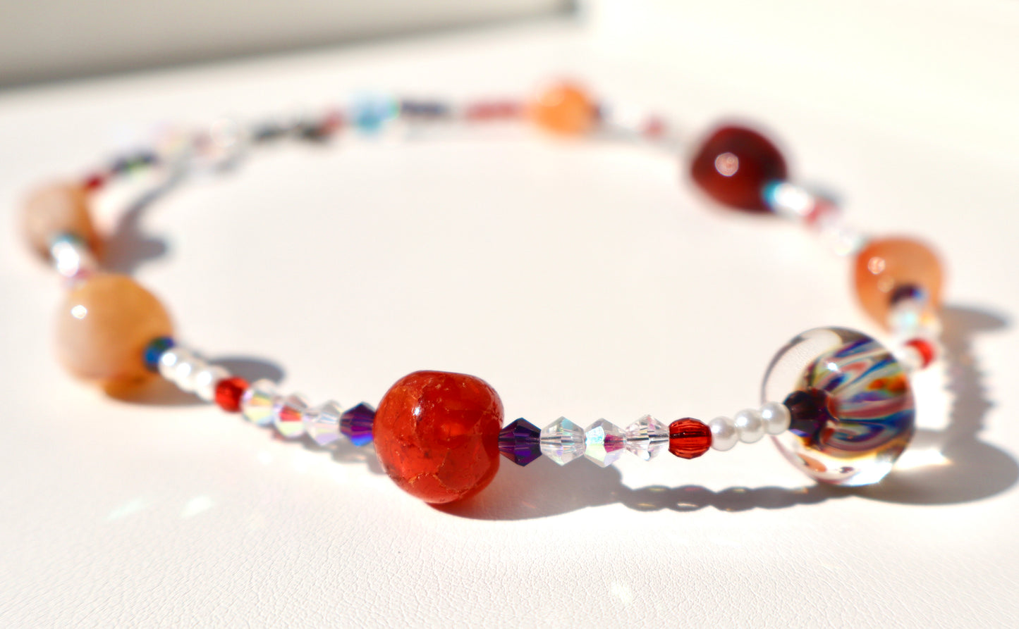 Red Rock Spirals Necklace