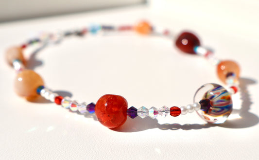 Red Rock Spirals Necklace