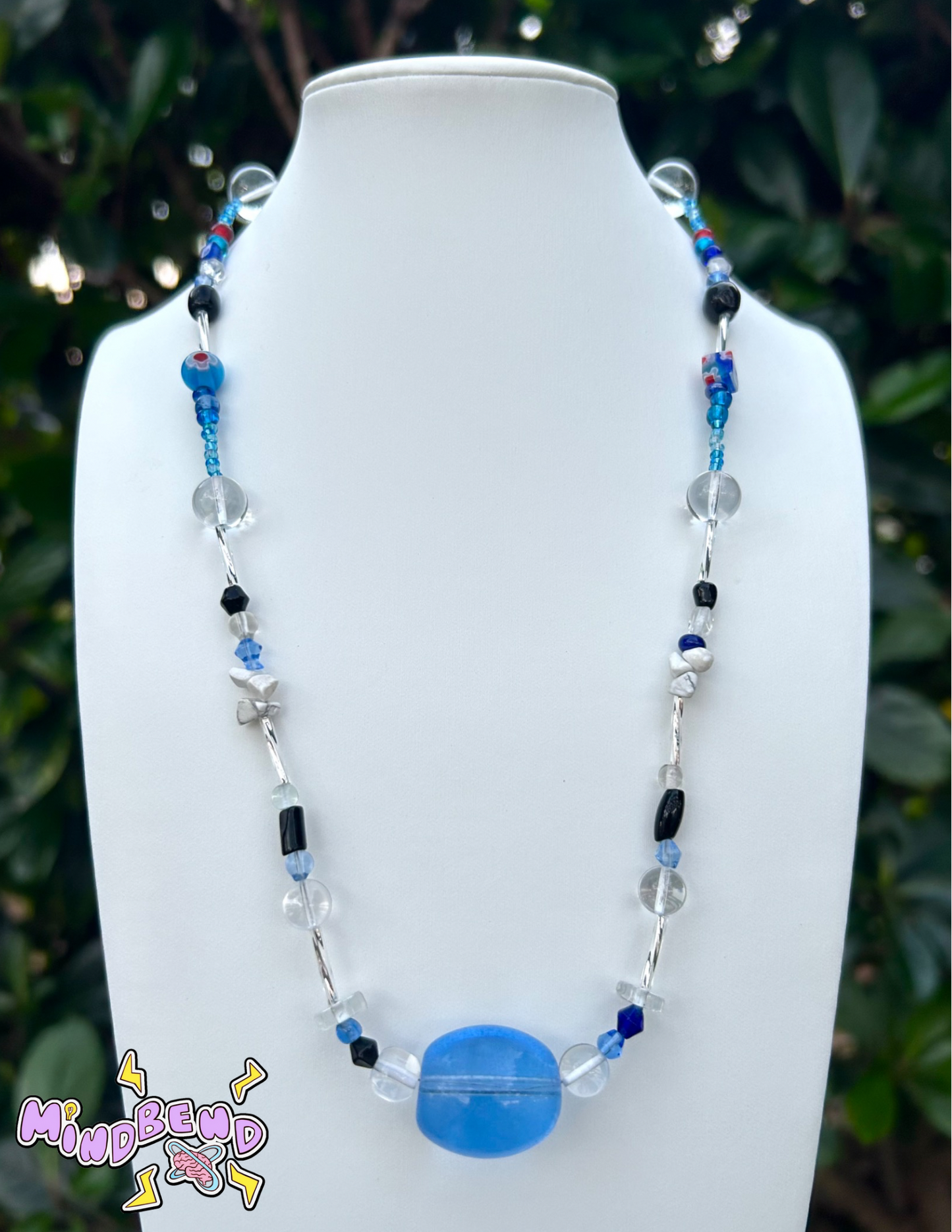 "Icy Waters" Glass Necklace (1/1)