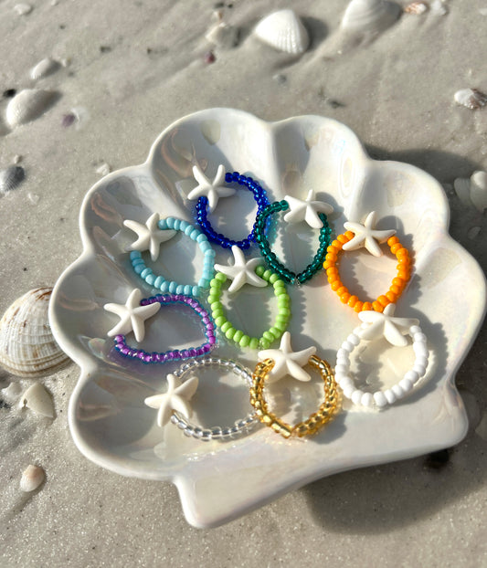 Starfish Beaded Ring