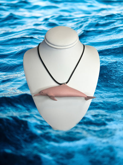 Pink Dolphin Necklace