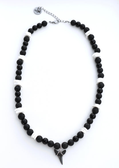 Black Shark Tooth Necklace