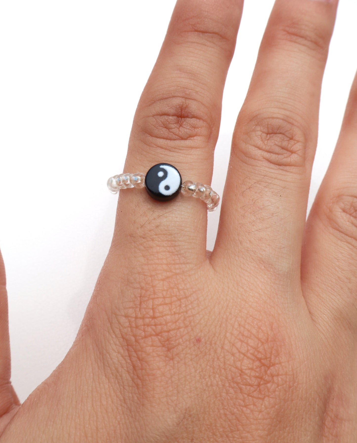 Yin-Yang Beaded Ring