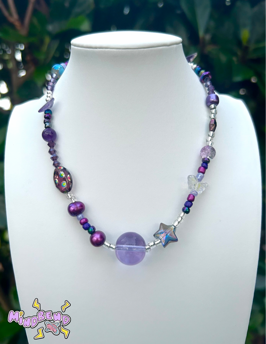 "Purple Dreamz" Glass Necklace (1/1)