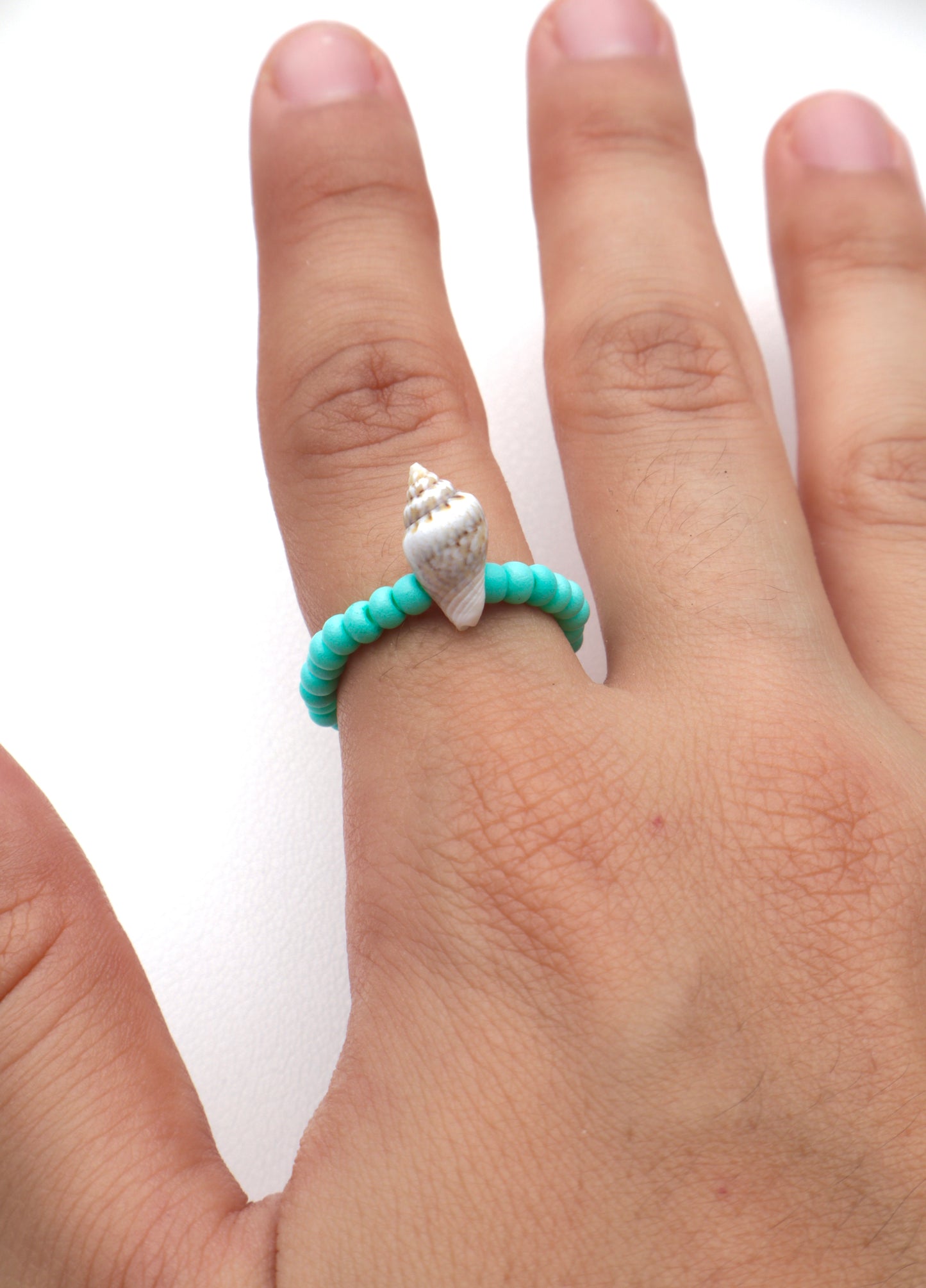 Seashell Beaded Ring