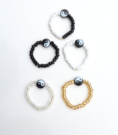 Yin-Yang Beaded Ring