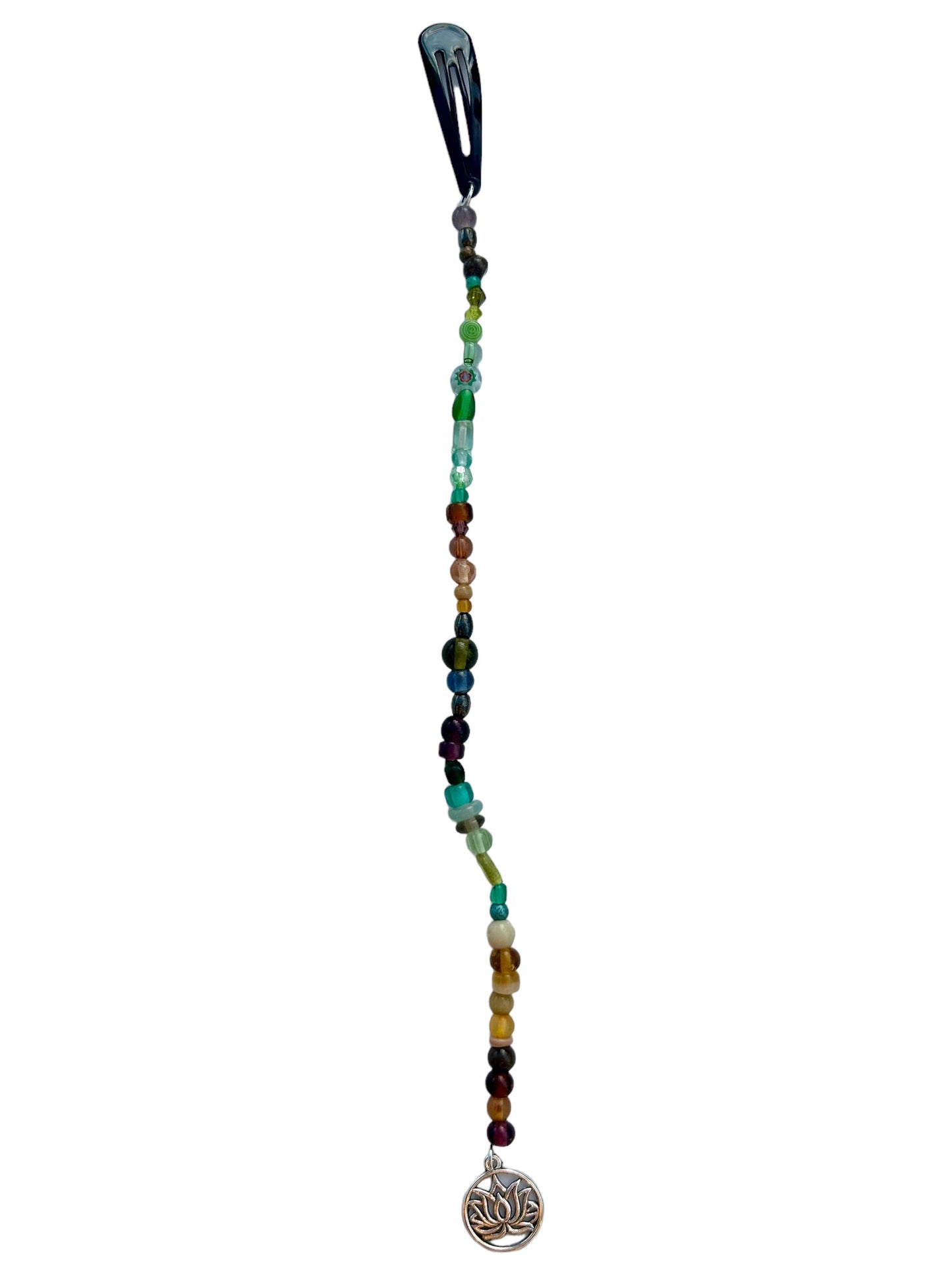1/1 Ombre Forest Beaded Hair-Clip