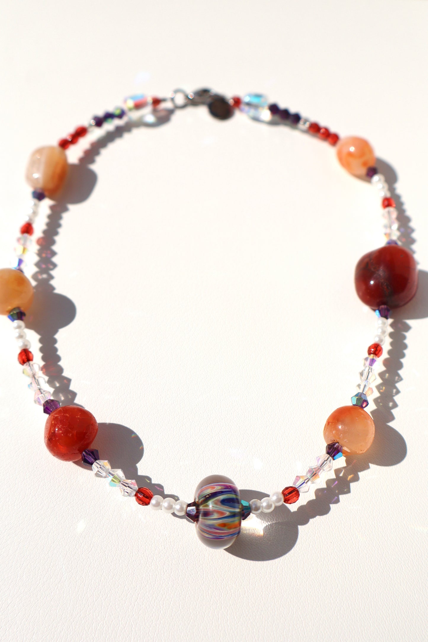 Red Rock Spirals Necklace