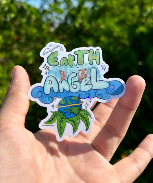Earth Angel Original Art Sticker