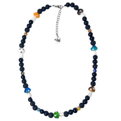 Glass Mushrooms Necklace