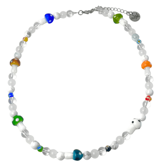 Glass Mushrooms Necklace