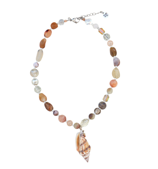 Sandy Spirals Seashell Necklace
