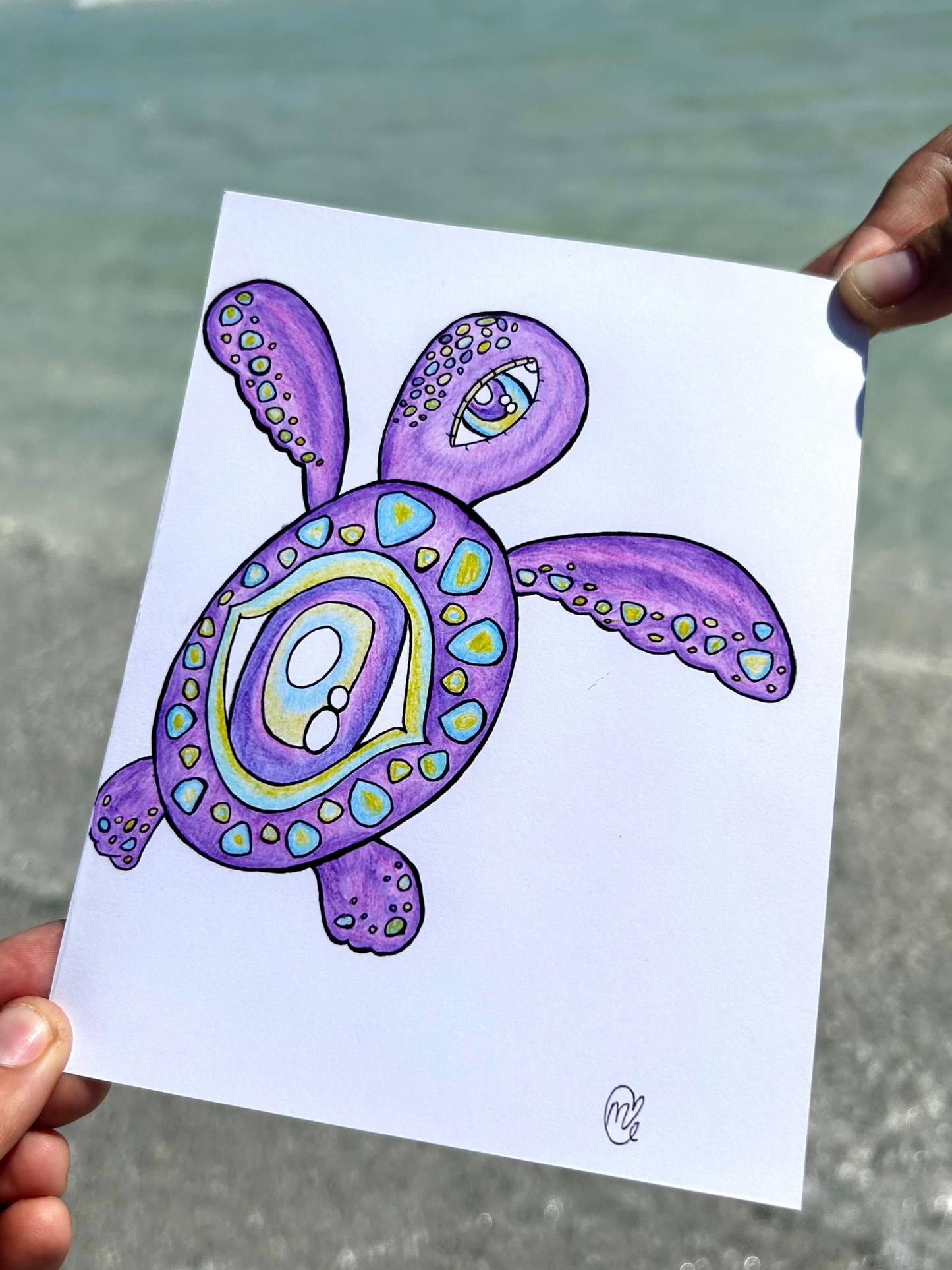 "See" Turtle Art Print