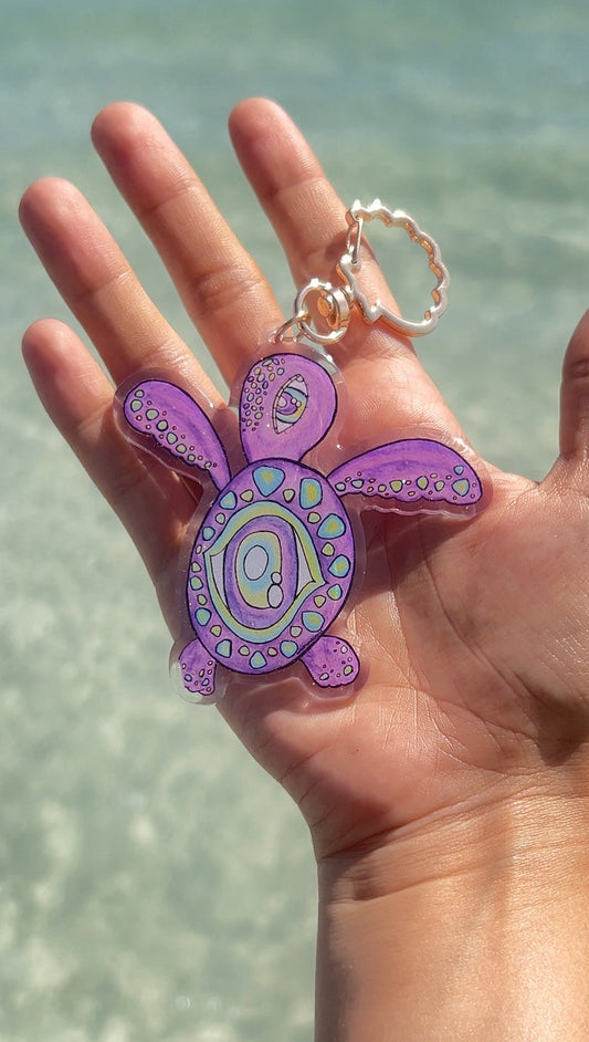 "See" Turtle Bag Charm Keychain (PRE-ORDER)