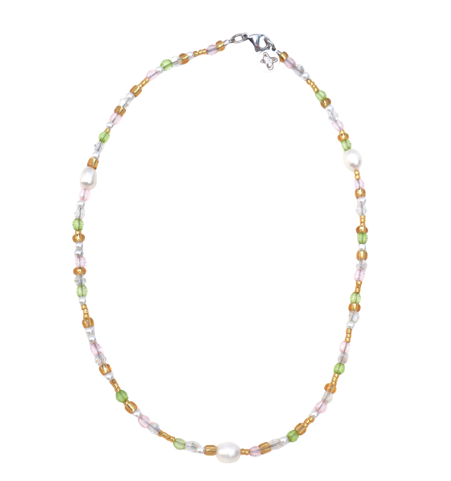 Pink+Green Everyday Necklace