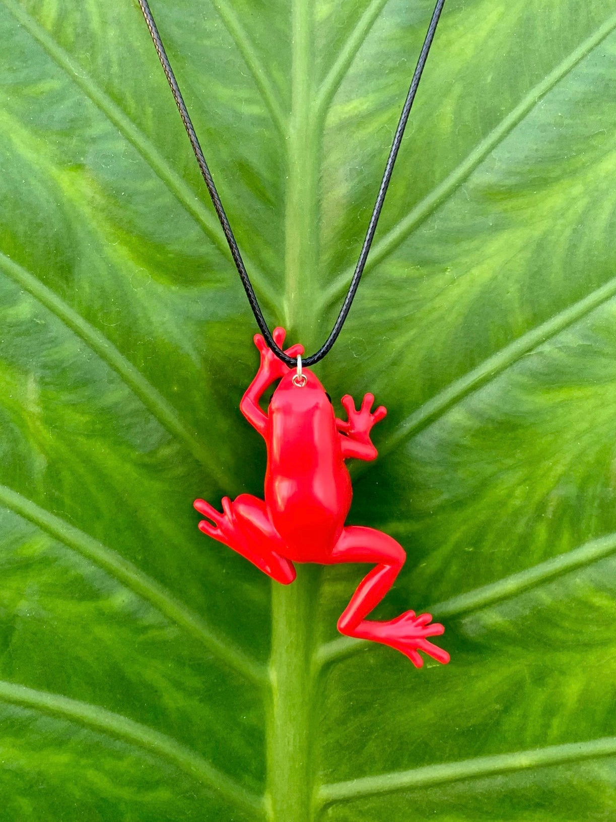 Red Poison Dart Frog Necklace