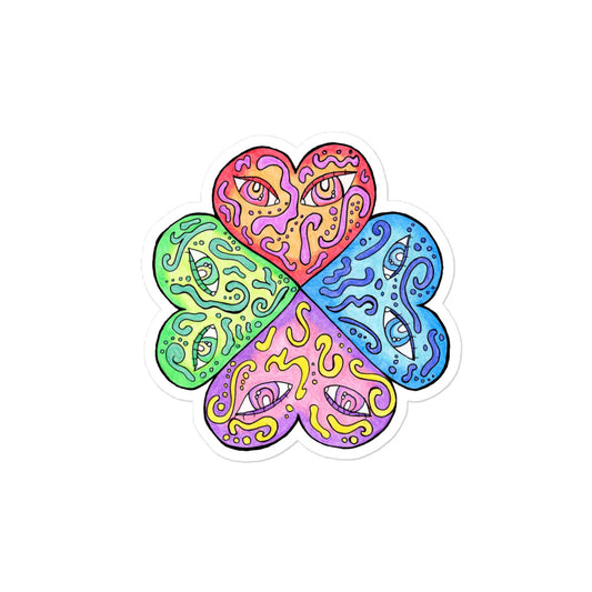 "Heart To Heart" Art Sticker