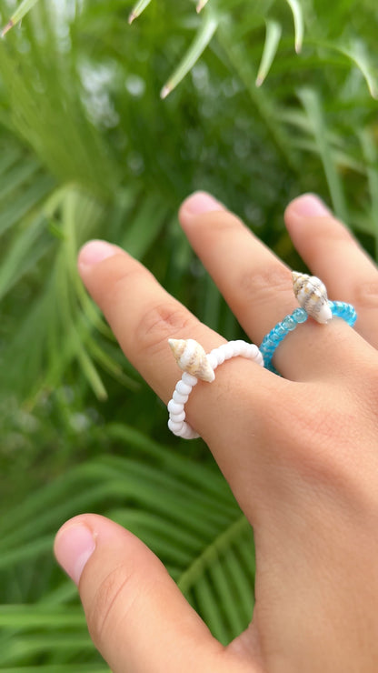 Seashell Beaded Ring