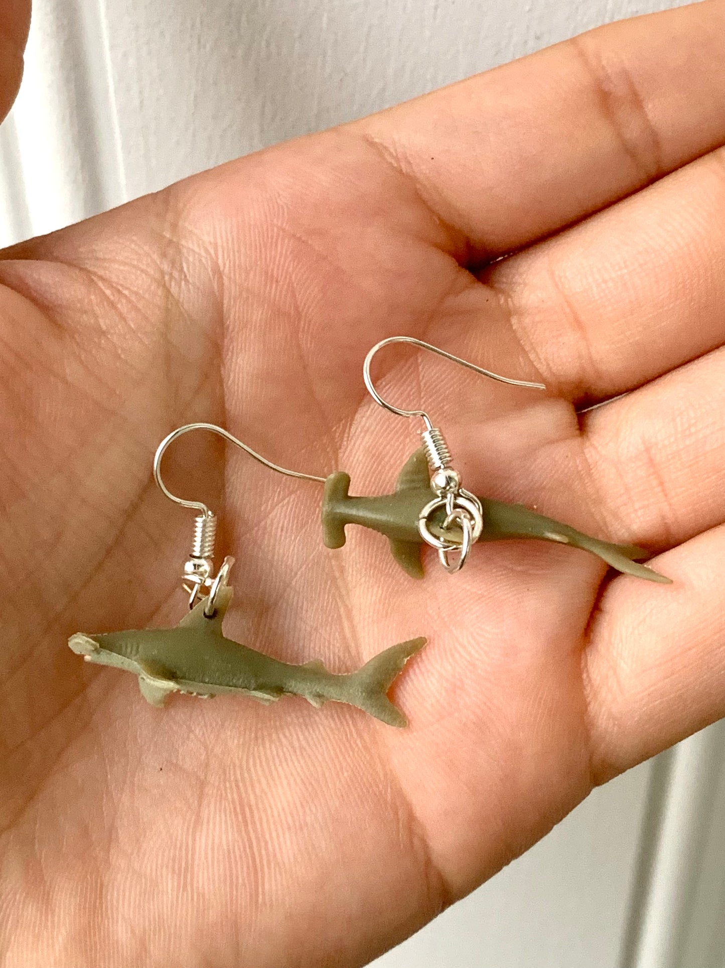 Mini Hammerhead Shark Earrings