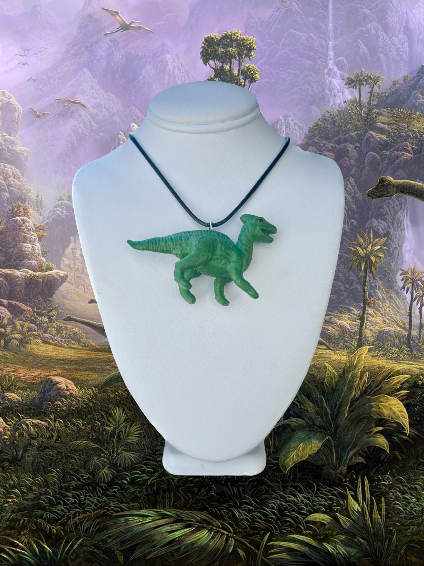 Parasaurolophus Dinosaur Necklace