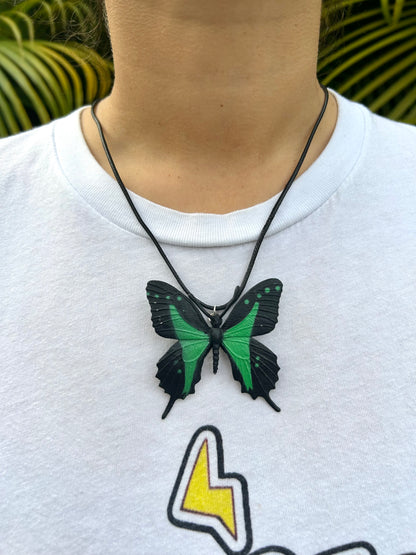 Green/Black Butterly Necklace